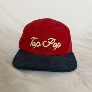 Top Pop Hat Cap Strap Back Red Blue Embroidered Script Dad Adjustable Mens